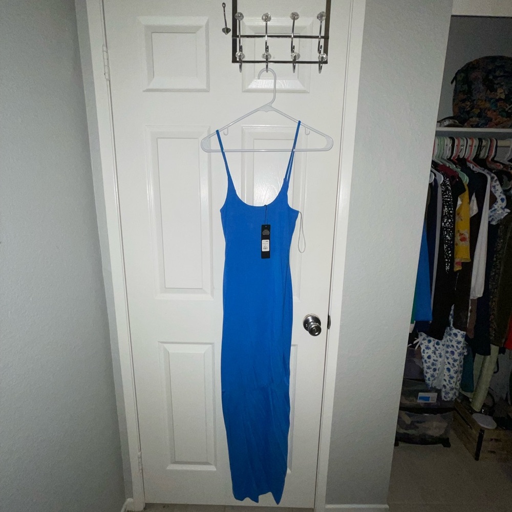 Fashion nova blue dress size small